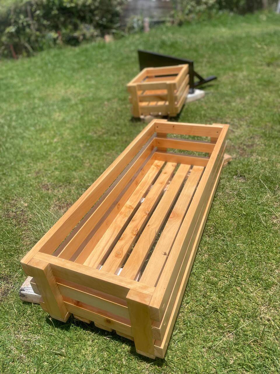 Long Wooden Crates
